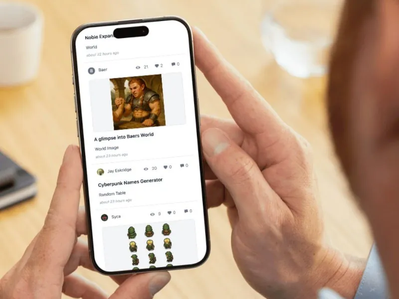 community feed screenshot on a phone