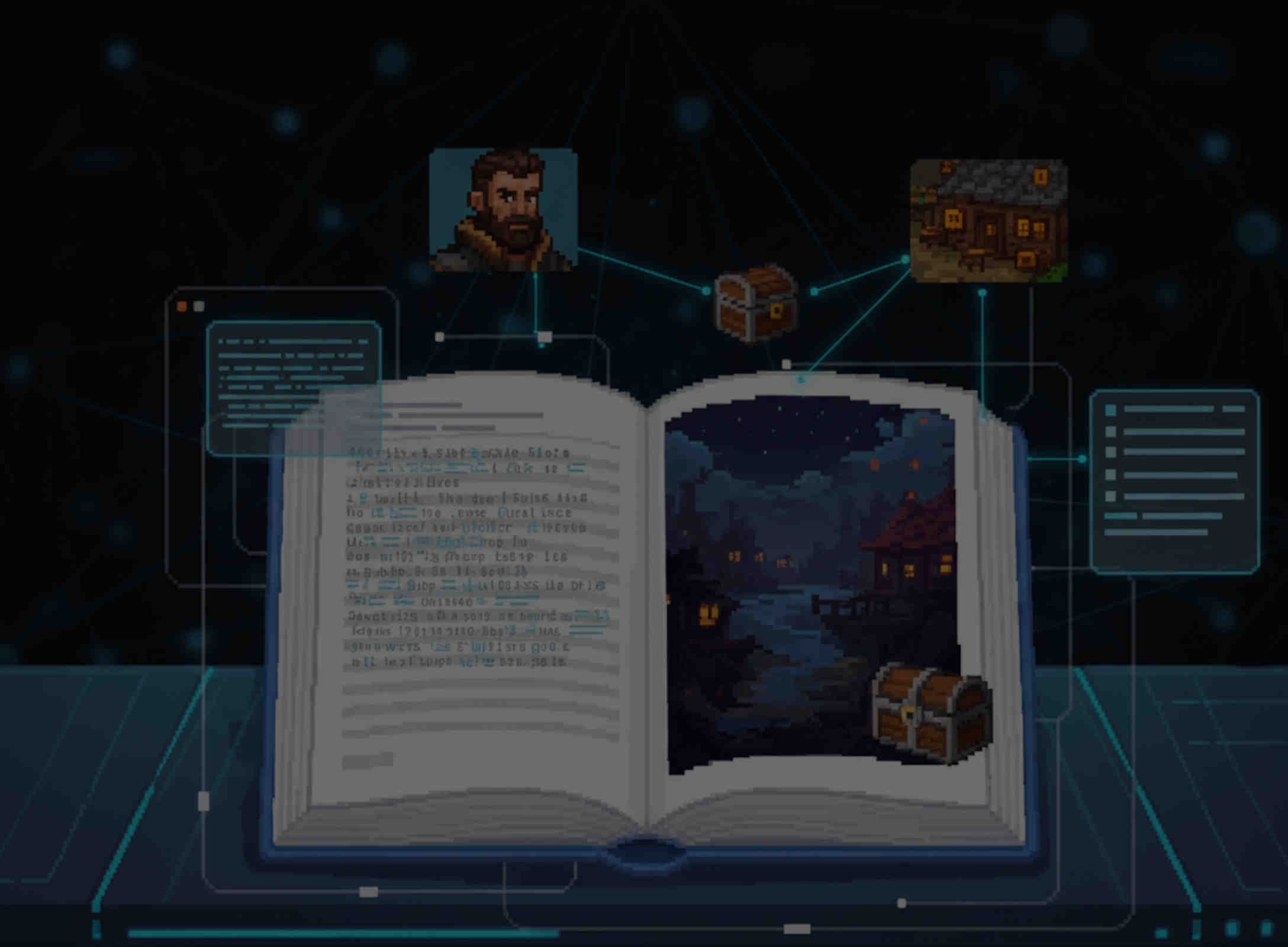 logbook with neat linked world objects